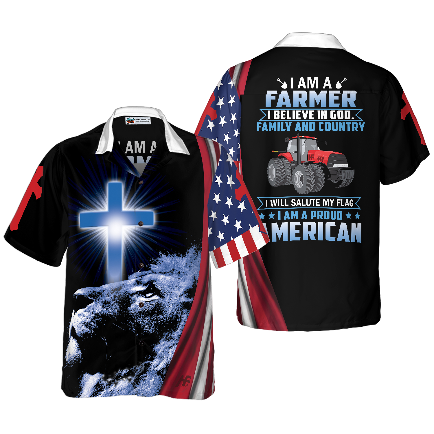 I Am A Farmer Hawaiian Shirt - Hyperfavor