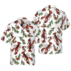 Lobster Seamless Pattern Hawaiian Shirt - Hyperfavor