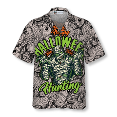 Halloween Vintage Scary Mummy Hawaiian Shirt - Hyperfavor