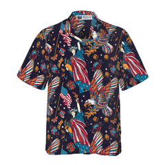 Tattoo Style American Eagle Shirt For Men Hawaiian Shirt - Hyperfavor