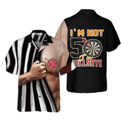 I'm Not 50 I'm Bullseye Hawaiian Shirt - Hyperfavor