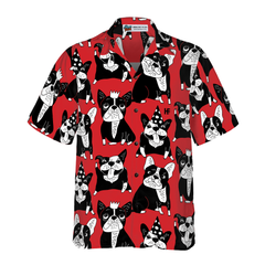 Funny Red French Bulldog Hawaiian Shirt - Hyperfavor