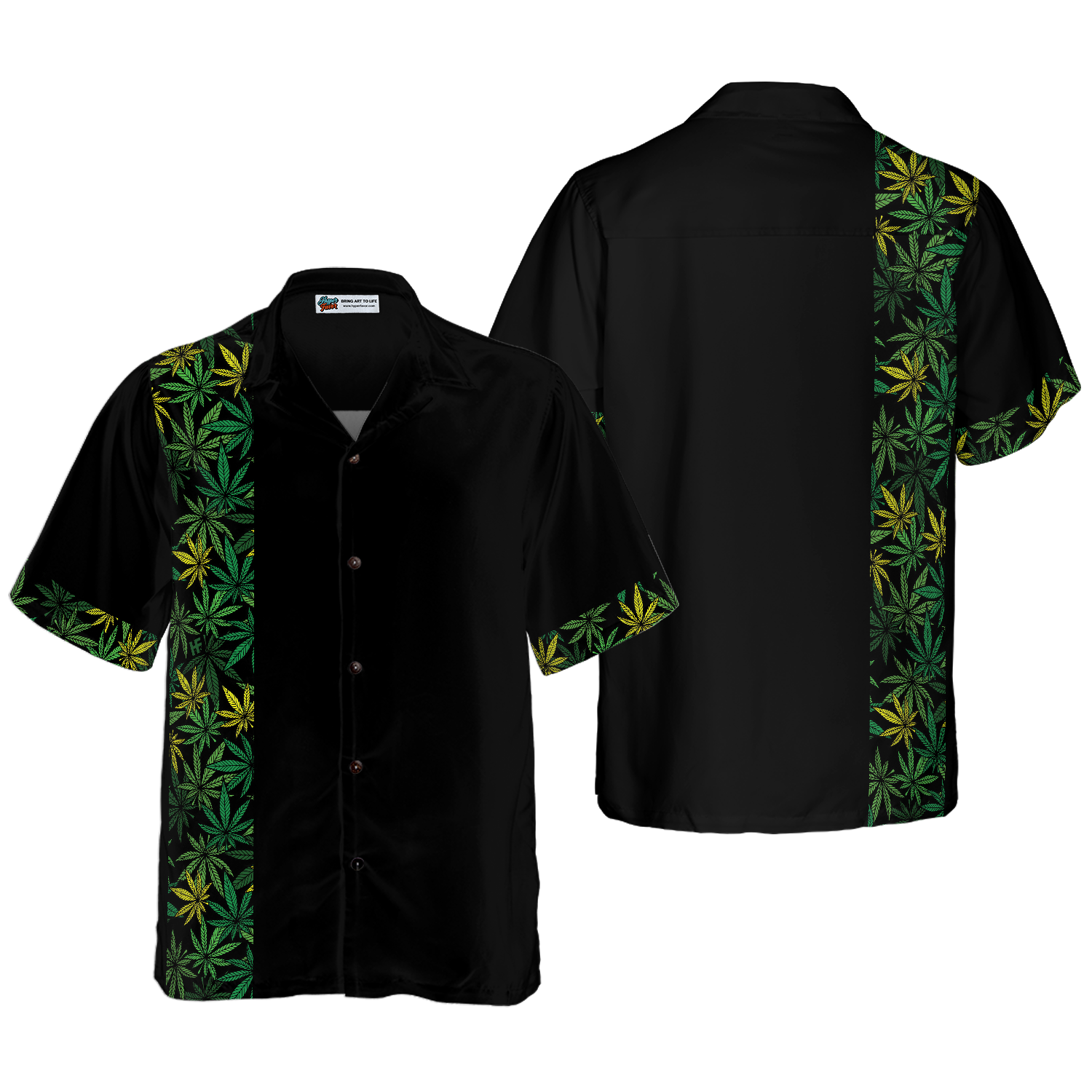 Retro Cannabis Marijuana Shirt For Men Hawaiian Shirt - Hyperfavor