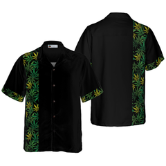 Retro Cannabis Marijuana Shirt For Men Hawaiian Shirt - Hyperfavor