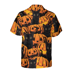 Personalized Pets And Halloween Pumpkin Custom Hawaiian Shirt - Hyperfavor