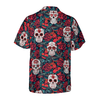 Sugar Skulls And Roses Hawaiian Shirt - Hyperfavor