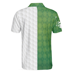 I Was One Under Today Golf Polo Shirt, White And Green Golfing Shirt, Gift Idea For Male Players - Hyperfavor