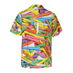 Colorful Golf Tee Hawaiian Shirt - Hyperfavor