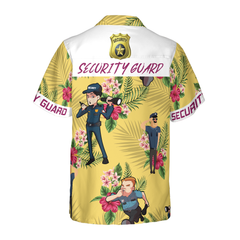 Security Guard Hawaiian Shirt - Hyperfavor