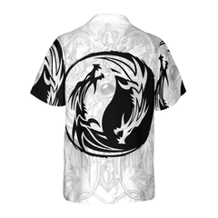 Yin Yang Dragon Hawaiian Shirt - Hyperfavor