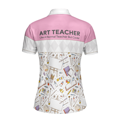 Art Teacher Short Sleeve Women Polo Shirt, Art Shirt For Women, Best Gift For Art Teacher - Hyperfavor