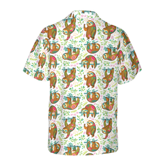 Sloth Flower Hawaiian Shirt - Hyperfavor