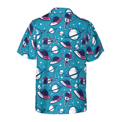 Space Cartoon Hawaiian Shirt - Hyperfavor