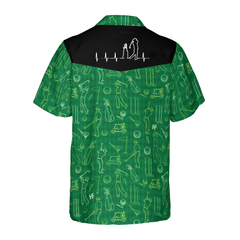 Various Golf Icons Pattern Hawaiian Shirt - Hyperfavor