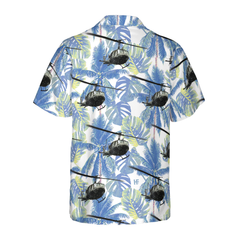 Navy Bell Twin Huey Hawaiian Shirt - Hyperfavor