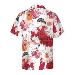 Flamenco Dancing Hawaiian Shirt - Hyperfavor