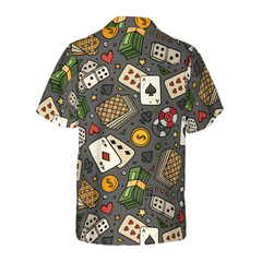 Poker Seamless Pattern 02 Hawaiian Shirt - Hyperfavor