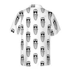 Beard Seamless Pattern Hawaiian Shirt - Hyperfavor