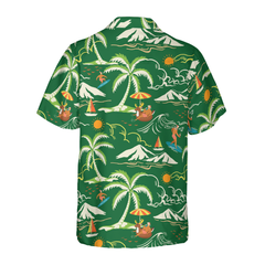 Hyperfavor Christmas Hawaiian Shirts, Santa Beach Summer Pattern 2 Shirt Short Sleeve, Christmas Shirt Idea Gift For Men and Women - Hyperfavor