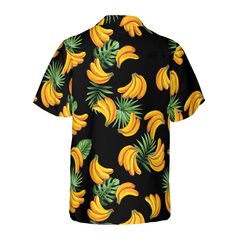 Banana & Tropical Palm Leaves Hawaiian Shirt - Hyperfavor