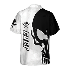 Chef & Knife Skull Hawaiian Shirt - Hyperfavor