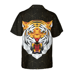 Geometric Tiger Shirt For Men Hawaiian Shirt - Hyperfavor