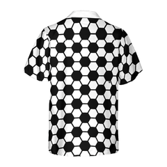Soccer Ball Pattern Hawaiian Shirt - Hyperfavor
