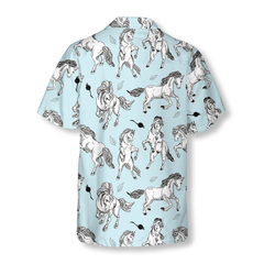 Horse Seamless Pattern Shirt For Men Hawaiian Shirt - Hyperfavor