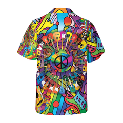 Hippie Guitars Hawaiian Shirt - Hyperfavor