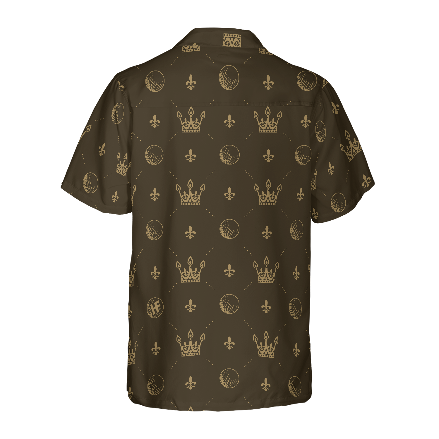 Luxury Royal Golf Ball Crown V2 Hawaiian Shirt - Hyperfavor