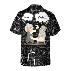 Math Lover Pythagoras And Einstein Hawaiian Shirt - Hyperfavor