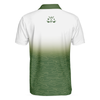 Talk Birdie To Me Golf Polo Shirt, White And Green Abstract Grass Pattern Golfing Polo Shirt, Best Golf Shirt For Men - Hyperfavor