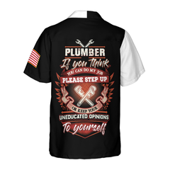 Plumber Proud Skull Hawaiian Shirt - Hyperfavor