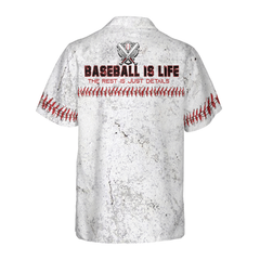 Baseball Is Life The Rest Is Just Details Baseball Hawaiian Shirt - Hyperfavor