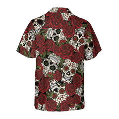 Rose Skull Mexico Hawaiian Shirt - Hyperfavor