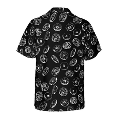 Donut Pattern Hawaiian Shirt - Hyperfavor