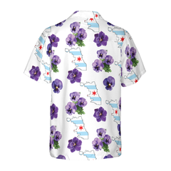 Chicago Proud Official Flower Hawaiian Shirt - Hyperfavor