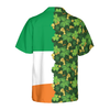 Gold Coins Shamrock Saint Patrick's Day Irish Ireland Flag Hawaiian Shirt - Hyperfavor