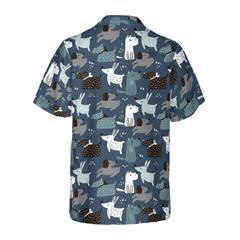 Childish Seamless Pattern Dogs Hawaiian Shirt - Hyperfavor