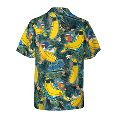 Funny Chill Tropical Banana Hawaiian Shirt - Hyperfavor
