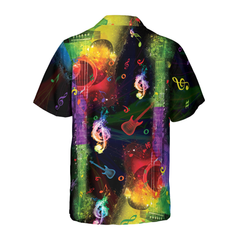 Rainbow Guitars Hawaiian Shirt - Hyperfavor