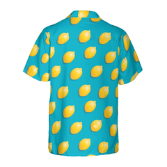 Colorful Fresh Lemon Hawaiian Shirt - Hyperfavor