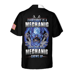 The Real Mechanic Shows Up Hawaiian Shirt - Hyperfavor