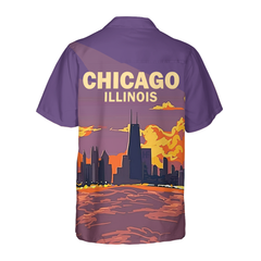 Chicago Illinois Hawaiian Shirt - Hyperfavor