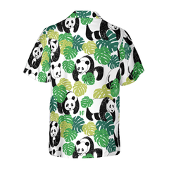 Panda Leaves Hawaiian Shirt - Hyperfavor