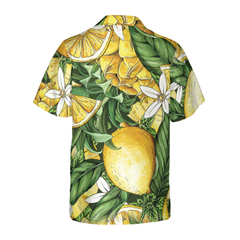Luxury Summer Lemon & Pineapple Hawaiian Shirt - Hyperfavor