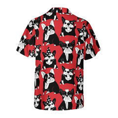 Funny Red French Bulldog Hawaiian Shirt - Hyperfavor