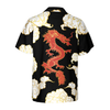 Cool Chinese Dragon Black Red Cloud Hawaiian Shirt - Hyperfavor