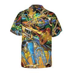 Unisex Saxophone Hawaiian Shirt - Hyperfavor