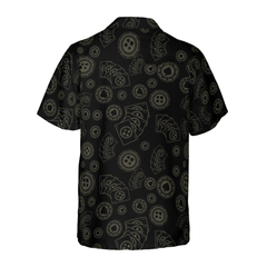 Dark Poker Pattern Hawaiian Shirt - Hyperfavor